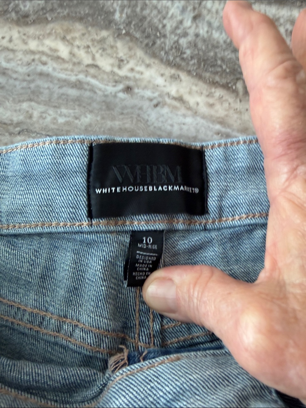 White House Black Market Girlfriend jeans, size 10, mid rise - Picture 2 of 5